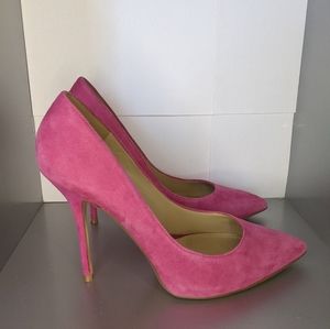 Pink Suede High Heels size 38